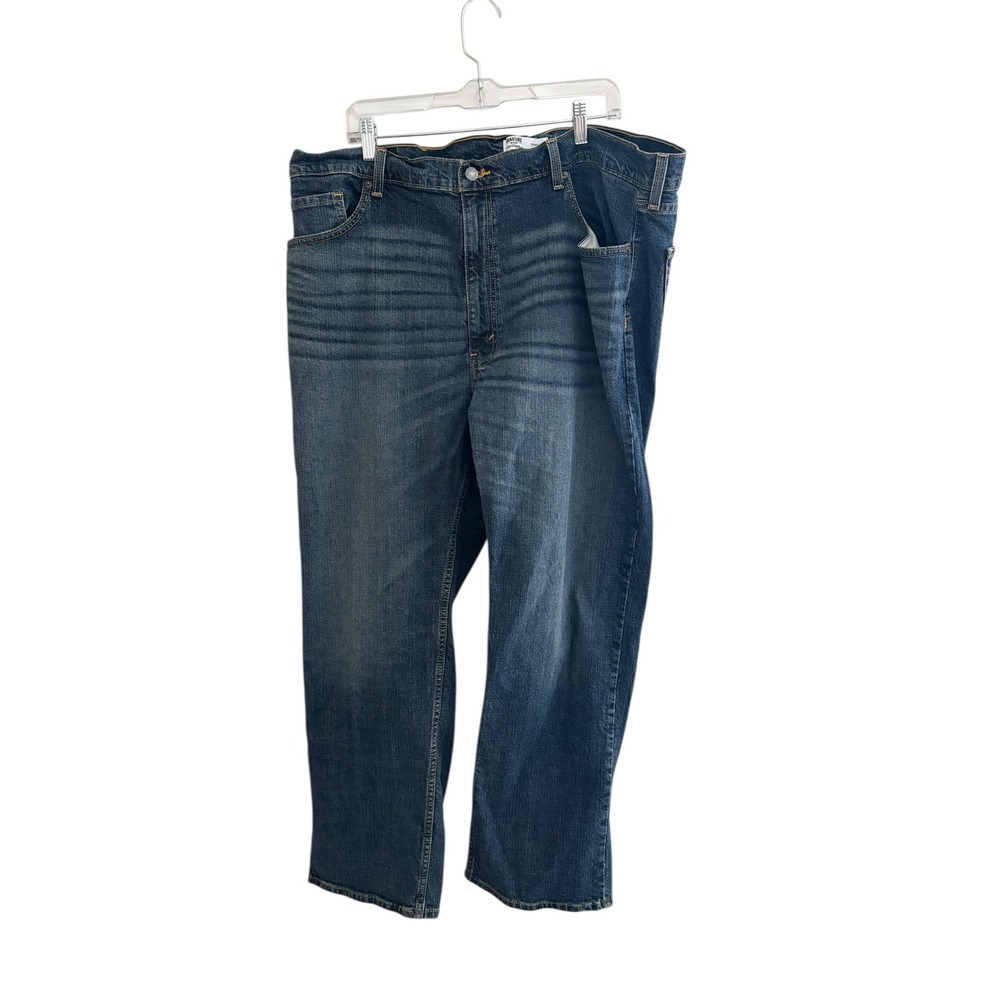 Levi Strauss Signature Jeans Mens 44x30 Relaxed Fit Blue Denim Pants